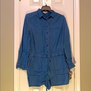 Denim romper